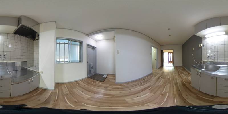 パノラマ画像キッチン