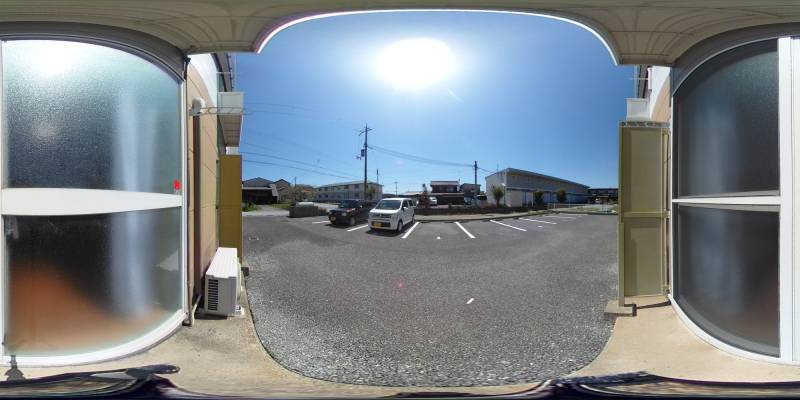 パノラマ画像バルコニー