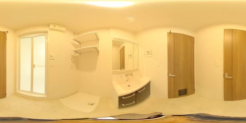 パノラマ画像洗面所