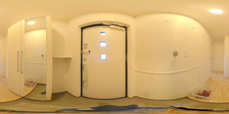 パノラマ画像玄関