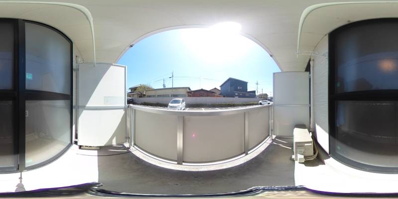 パノラマ画像バルコニー