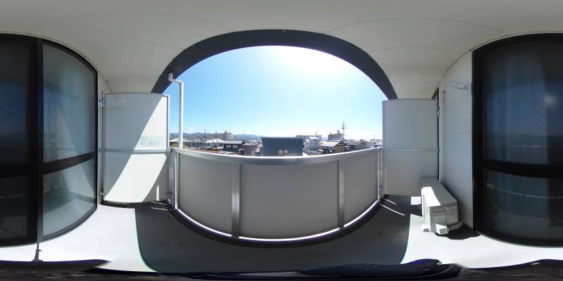 パノラマ画像バルコニー