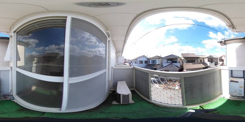 パノラマ画像バルコニー
