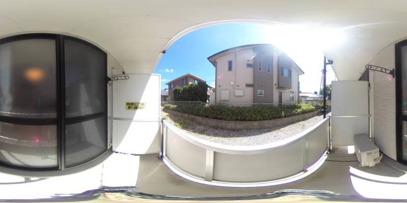 パノラマ画像バルコニー