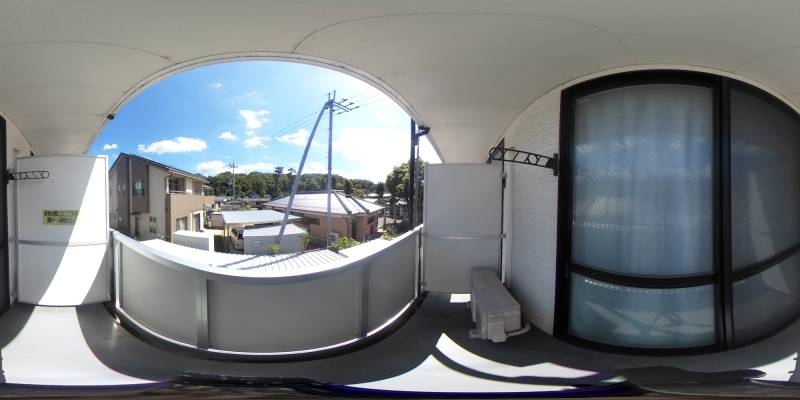 パノラマ画像バルコニー