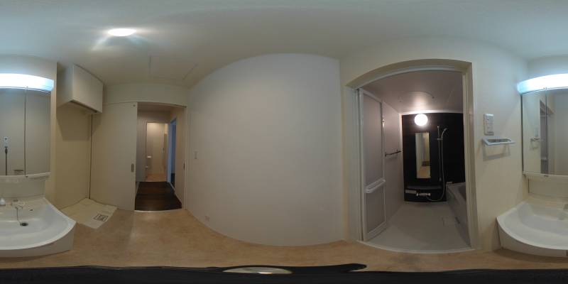パノラマ画像洗面所