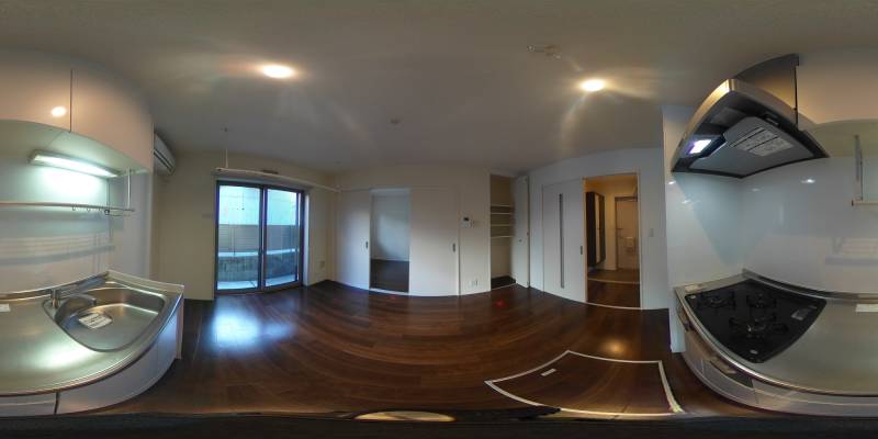 パノラマ画像キッチン