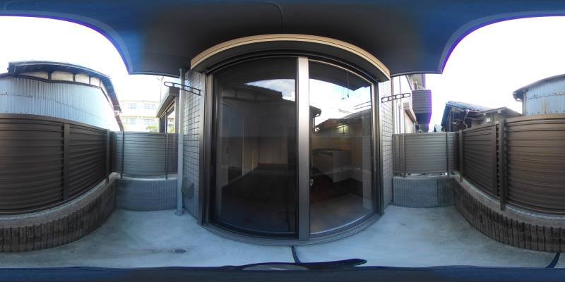 パノラマ画像バルコニー