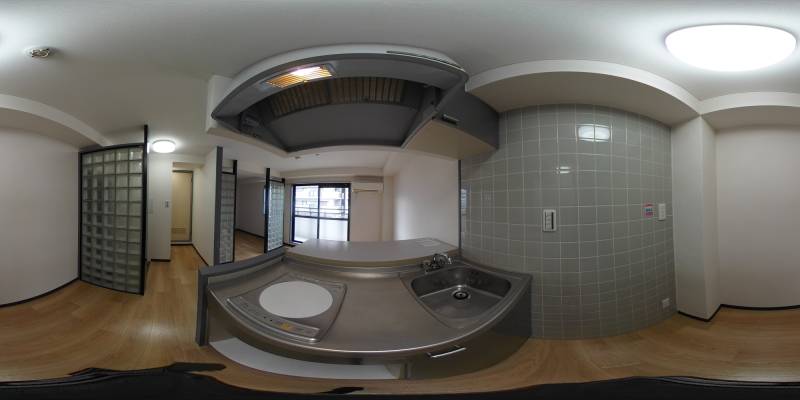 パノラマ画像キッチン