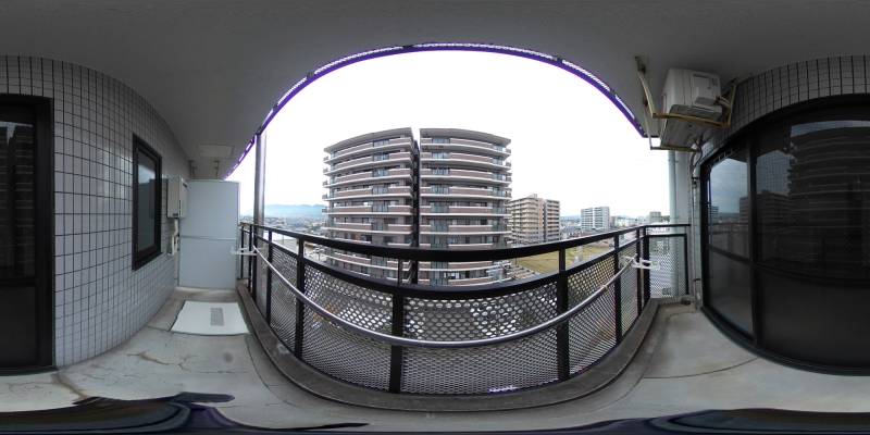 パノラマ画像バルコニー