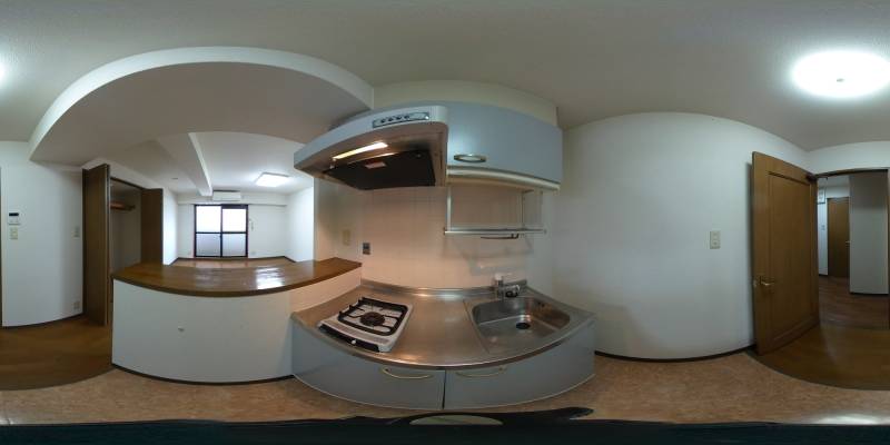 パノラマ画像キッチン