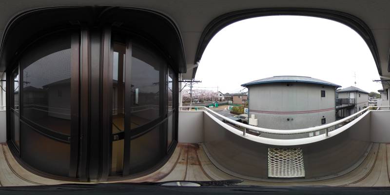 パノラマ画像バルコニー