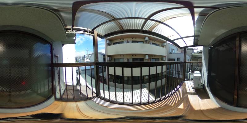 パノラマ画像バルコニー