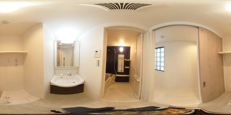 パノラマ画像洗面所