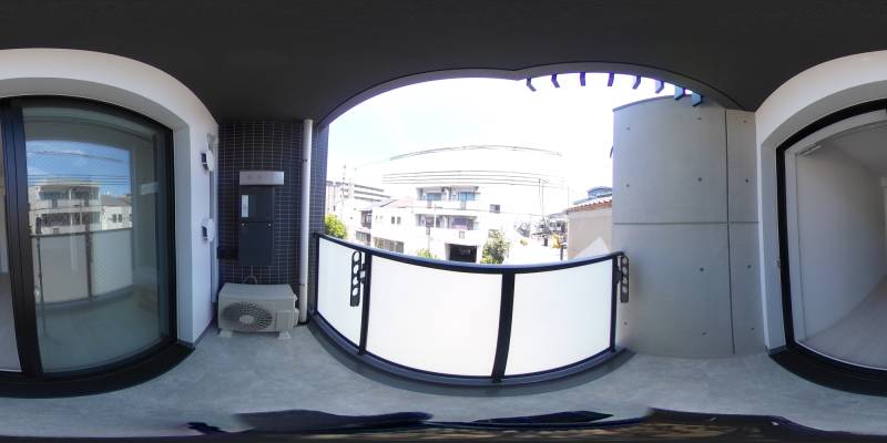 パノラマ画像バルコニー