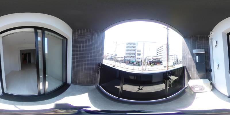 パノラマ画像バルコニー