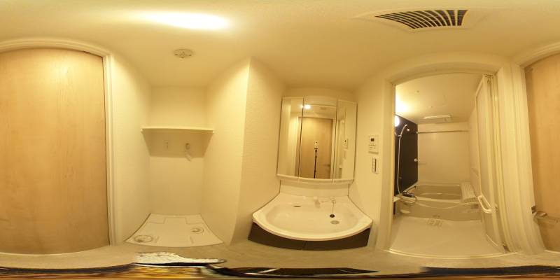 パノラマ画像洗面所