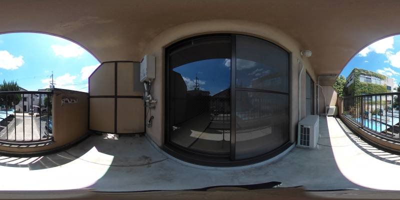 パノラマ画像バルコニー