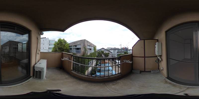パノラマ画像バルコニー