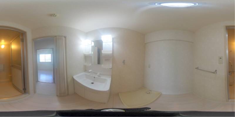 パノラマ画像洗面所