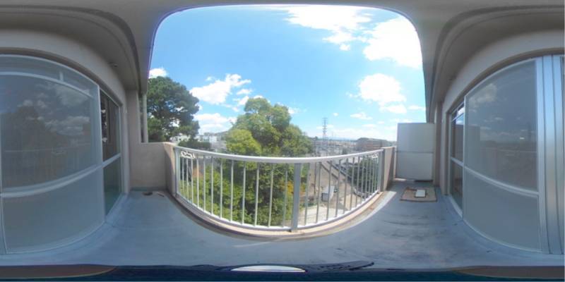 パノラマ画像バルコニー