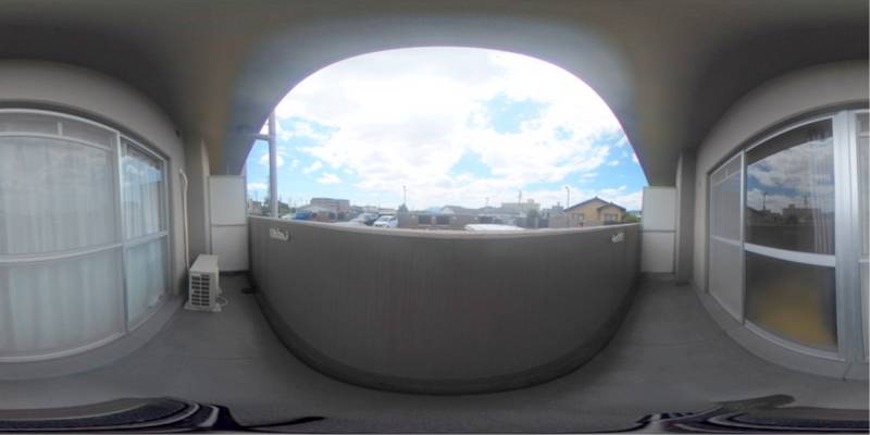 パノラマ画像バルコニー