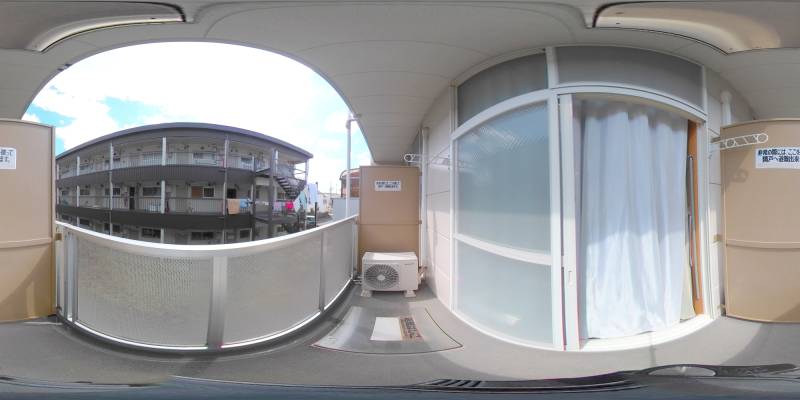 パノラマ画像バルコニー