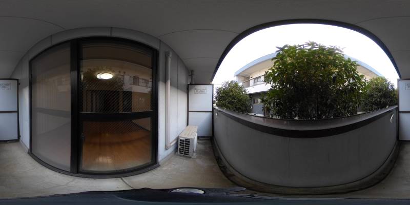 パノラマ画像バルコニー