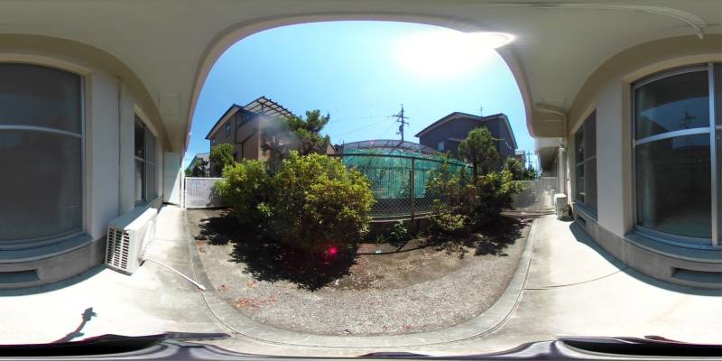 パノラマ画像バルコニー