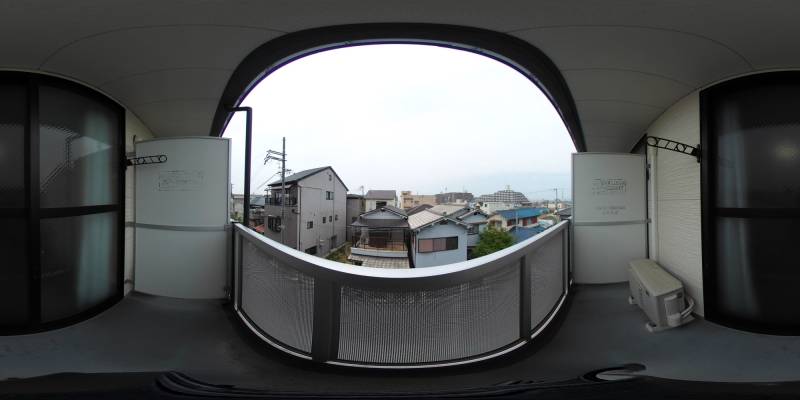 パノラマ画像バルコニー