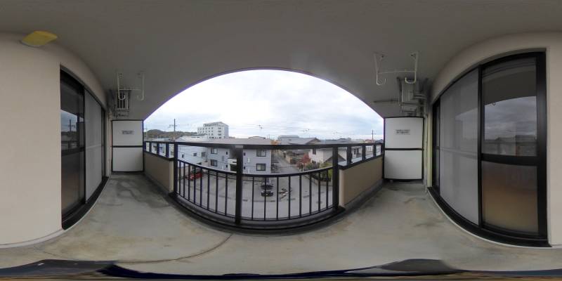 パノラマ画像バルコニー