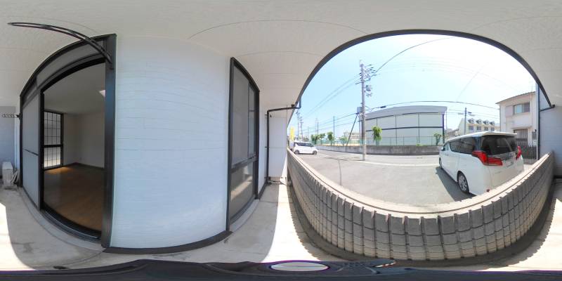 パノラマ画像バルコニー