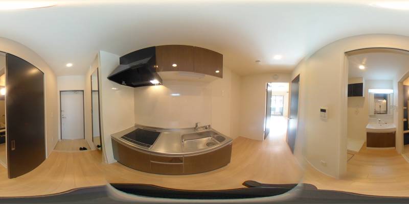 パノラマ画像キッチン