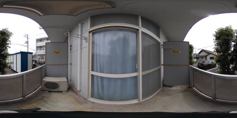 パノラマ画像バルコニー