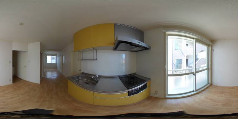 パノラマ画像キッチン