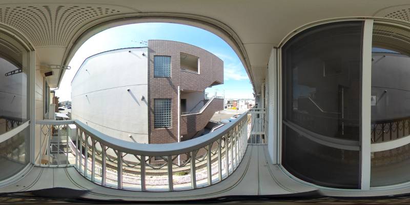 パノラマ画像バルコニー