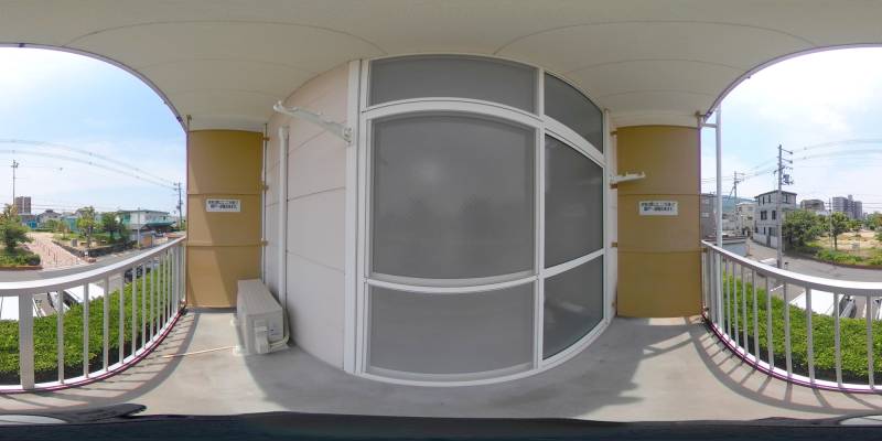 パノラマ画像バルコニー