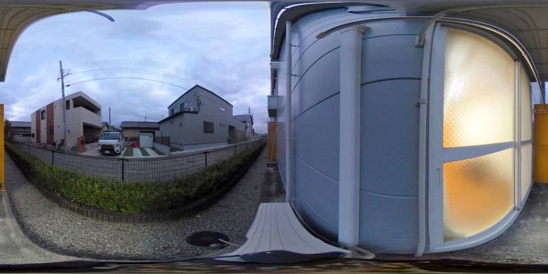 パノラマ画像バルコニー