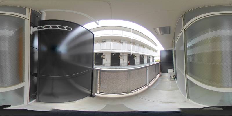 パノラマ画像バルコニー