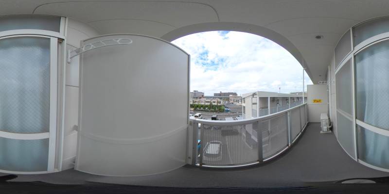 パノラマ画像バルコニー