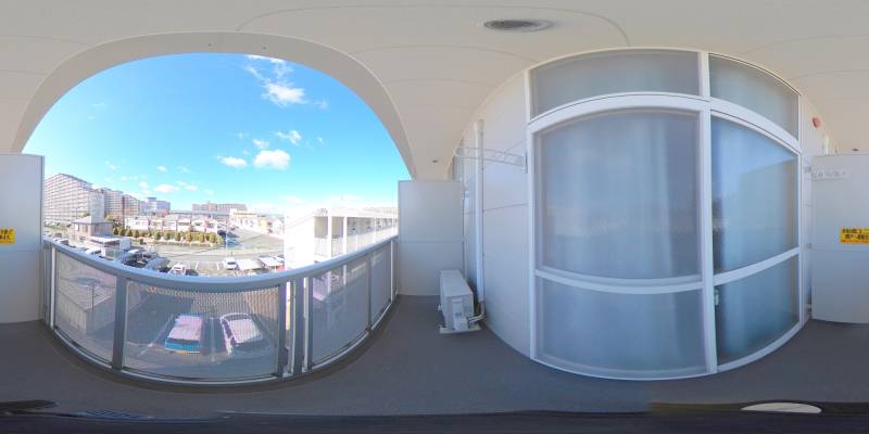 パノラマ画像バルコニー