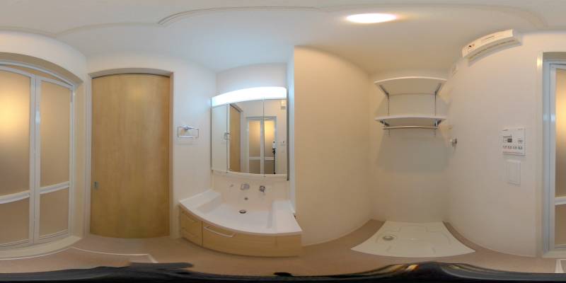 パノラマ画像洗面所