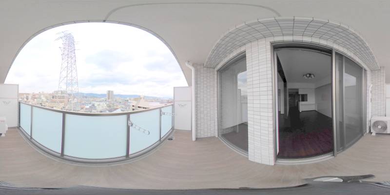 パノラマ画像バルコニー