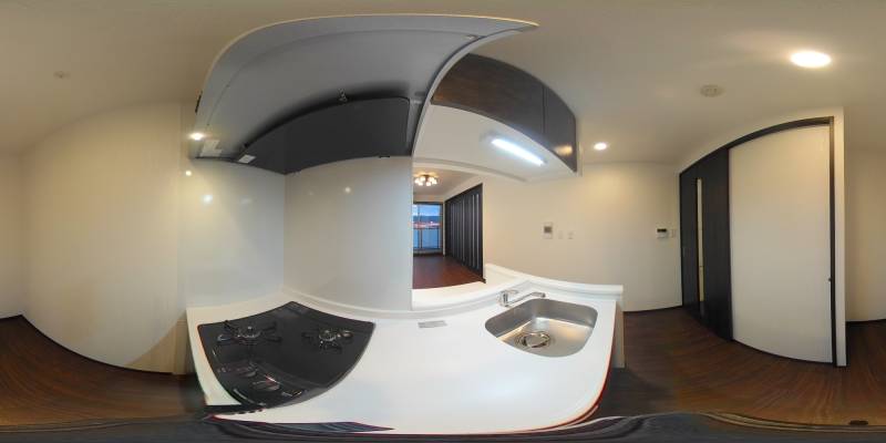 パノラマ画像キッチン