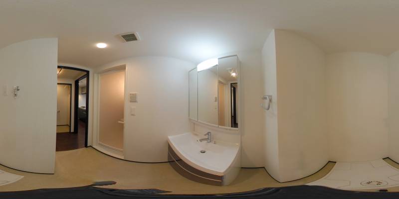 パノラマ画像洗面所