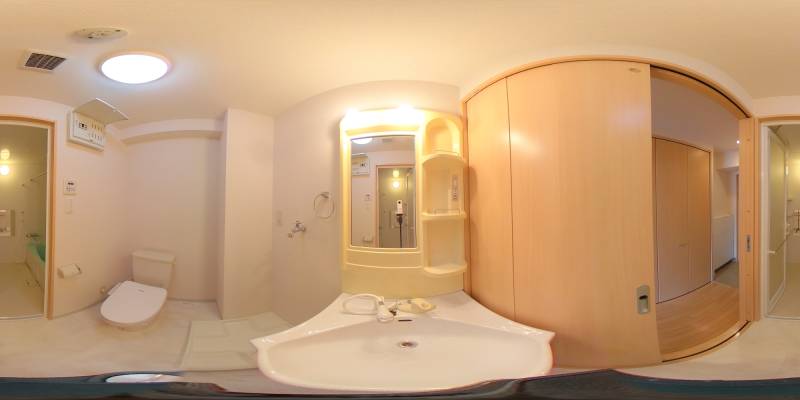 パノラマ画像洗面所