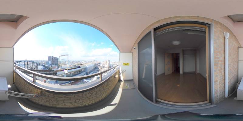 パノラマ画像バルコニー