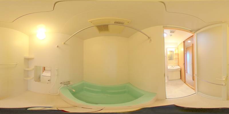 パノラマ画像バスルーム