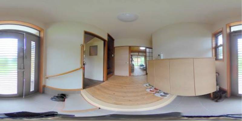 パノラマ画像玄関