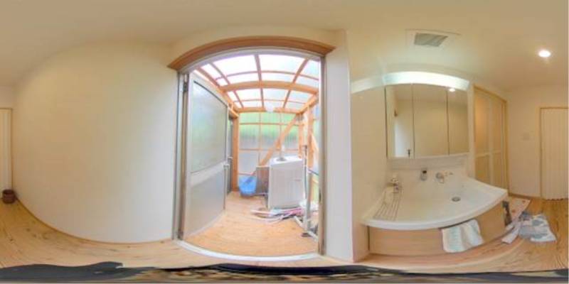 パノラマ画像洗面所